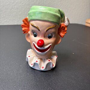 Vintage Clown Planter/Pencil Cup by Napcoware